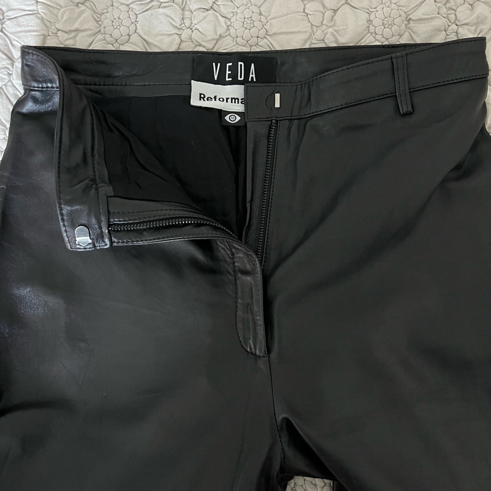 Reformation Veda leather pants